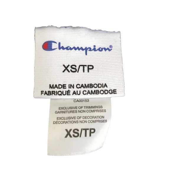 Champion Black Sweat Shorts With Ties Size XS - Picture 6 of 7